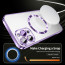 Vaku ® Apple iPhone 15 Pro Luxury Electroplated Magnetic Magsafe Camera Protection TPU Back Cover Case