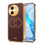 Vaku ® Vivo Y58 5G Skylar Leather Pattern Gold Electroplated Soft TPU Back Cover