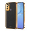 Vaku ® Vivo Y30 Luxemberg Leather Pattern Gold Electroplated Soft TPU Back Cover