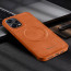 Vaku ® Xiaomi Redmi Note 12 Pro Maxtron Leather Stitched Magnetic Magsafe Non-Slip Grip Shockproof Back Cover