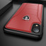 Ferrari ® Apple iPhone XR Official 488 GTB Logo Double Stitched Dual-Material Pure Leather Back Cover