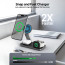 DR VAKU ® TRIXSTATION 3-in-1 MagSafe Wireless Charger Dock (23W) | Fast Charge iPhone, Watch & AirPods