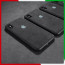 VAKU ® For Apple iPhone XS Max Alcantara Super Suede Logo Leather Cover