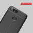Vaku ® Huawei Honor 7X Kowloon Double-Stitch Edition Silicone Leather Texture Finish Ultra-Thin Back Cover