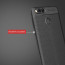 Vaku ® Huawei Honor 7X Kowloon Double-Stitch Edition Silicone Leather Texture Finish Ultra-Thin Back Cover