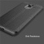 Vaku ® Samsung Galaxy A8 Plus Kowloon Double-Stitch Edition Silicone Leather Texture Finish Ultra-Thin Back Cover