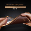 VAKU ® Vivo V9 Vertical Leather Stitched Gold Electroplated Soft TPU Back Cover