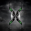 Vaku ® Apple iPhone X / XS Luminous Batmask Magnetic Metal Shock-Proof Anti-Fall Bumper Back Cover