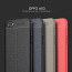 Vaku ® Oppo A83 Kowloon Leather Stitched Edition Top Quality Soft Silicone 4 Frames + Ultra-Thin Back Cover