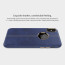 Vorson ® For Apple iPhone X / XS Lexza Series Double Stitch Leather Shell with Metallic Logo Display Back Cover