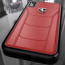 Ferrari ® Apple iPhone XS Official 488 GTB Logo Double Stitched Dual-Material Pure Leather Back Cover