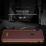 VAKU ® Vivo V9 Vertical Leather Stitched Gold Electroplated Soft TPU Back Cover