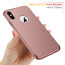 Vaku ® Apple iPhone X / XS Clint Series Ultra-thin Metal Electroplating Splicing PC Back Cover