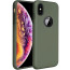 VAKU ® For Apple iPhone X / XS Liquid Silicon Velvet-Touch Silk Finish Shock-Proof Back Cover