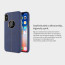 Vorson ® For Apple iPhone X / XS Lexza Series Double Stitch Leather Shell with Metallic Logo Display Back Cover