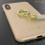 GUESS ® Apple iPhone X Premium Luther Leather 2K Gold Electroplated + inbuilt ring stand + detachable Tassels Back Case