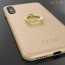 GUESS ® Apple iPhone X Premium Luther Leather 2K Gold Electroplated + inbuilt ring stand + detachable Tassels Back Case