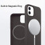 Vaku ® iPhone 12 Mini Fluid Silicon Magnetic Case Back Cover