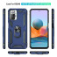 Vaku ® Xiaomi Redmi Note 10 Pro Max Hawk Ring Shock Proof Cover with Inbuilt Kickstand