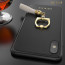 GUESS ® Apple iPhone X Premium Luther Leather 2K Gold Electroplated + inbuilt ring stand + detachable Tassels Back Case