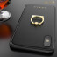 GUESS ® Apple iPhone X Premium Luther Leather 2K Gold Electroplated + inbuilt ring stand + detachable Tassels Back Case