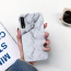VAKU ® Samsung Galaxy A7 (2018) Sefa Stone Series with Marble and 9H hardness tempered Glass Back Cover