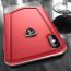 Ferrari ® Apple iPhone XS Moranello Series Luxurious Leather + Metal Case Limited Edition Back Cover