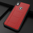 Ferrari ® Apple iPhone XS Official 488 GTB Logo Double Stitched Dual-Material Pure Leather Back Cover