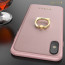 GUESS ® Apple iPhone X Premium Luther Leather 2K Gold Electroplated + inbuilt ring stand + detachable Tassels Back Case