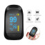Vaku Luxos ® Pulse Oximeter Fingertip, Multipurpose Digital Monitoring Pulse Meter Rate & SpO2 with LED Digital Display [Battery included] - Black