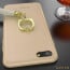 GUESS ® Apple iPhone 8 Premium Luther Leather 2K gold electroplated + inbuilt ring stand + detachable Tassels back case