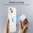 Vaku Luxos ® Apple iPhone 14 Glassy Magsafe Series Clear TPU Shockproof Scratch Resistant Slim Protective Cover [ Only Back Cover ]