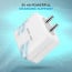 eller sante ® Super Fast VOOC 20W USB Type A , Fast Charger Compatible With Oneplus / Samsung / Xiaomi / Oppo /  Realme etc Smartphone - White