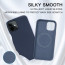 Vaku ® iPhone 12 Mini Fluid Silicon Magnetic Case Back Cover