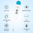 DR VAKU® Digital Thermometer for Adults & Babies Fast Oral & Underarm Temperature Measurement Celsius & Fahrenheit Water-Resistant