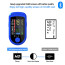 DR VAKU ® Fingertip Pulse Oximeter with Bluetooth Connectivity & SpO2 Blood Oxygen Saturation Monitor, Four Directional LED Display Phone Control with Batteries