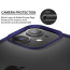 VAKU ® 2in1 Combo Apple iPhone 12 Mini Ignite Armor 10ft Shock-Proof Anti-Drop Case Back Cover with Dust filter Tempered Glass (Blue)