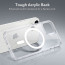Vaku Luxos ® Apple iPhone 14 Glassy Magsafe Series Clear TPU Shockproof Scratch Resistant Slim Protective Cover [ Only Back Cover ]