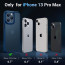 Vaku Luxos ® For Apple iPhone 13 Pro Max Frosted Armor Case + Vibrant Color Buttons Back Cover [ Only Back Cover ]