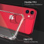 Luxos ® Compatible For iPhone 11 Hammer Series Transparent Anti-Drop 4-Corner 360° Protection Full Transparent TPU Back Cover- Transparent