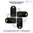 Vaku Luxos ® Pulse Oximeter Fingertip, Multipurpose Digital Monitoring Pulse Meter Rate & SpO2 with LED Digital Display [Battery included] - Black
