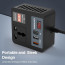 DR VAKU® VoltDrive Neo 5in1 200 Watt Car Laptop Charger Fast Charging/Car Power Inverter Portable,12V DC to 220V AC Socket Converter (1x 3Pin Plug, 2X USB, 1x 30W PD) for Laptop, Mobile & Others