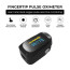 Vaku Luxos ® Pulse Oximeter Fingertip, Multipurpose Digital Monitoring Pulse Meter Rate & SpO2 with LED Digital Display [Battery included] - Black