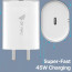 Dr Vaku® LUCENT 45W Nothing Original Type C Fast Charger Adapter for Phone 3/3a/2/2a/2a Plus/Phone 2A/Phone 2 CMF Nothing Phone 1, USB C Power Charging Adaptor