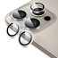 Vaku ® Apple iPhone 15 Pro Max Metal Camera Lens Protector Anti Scratch HD Clear Case Friendly Tempered Glass Camera Cover