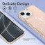 Vaku Luxos ® Apple iPhone 13 Series Star Struck Series Transparent Protective Hard Back Cover [ Only Back Cover ]