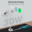 Vaku Luxos® SNAPPY Magnetic Auto-Fold Original iPhone Charger Cable Type C to Lightning Connector Fast Charging (mfi-certified), Nylon Braided for iPhone 14/ iPhone 13/ iPhone 12/ iPhone 11 & ios