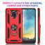 Vaku ® Xiaomi Redmi Note 9 Pro Hawk Ring Shock Proof Cover with Inbuilt Kickstand