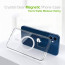 Vaku ® Apple iPhone 12 Mini Clarion Clear Magsafe Case [ Only Back Cover ]