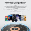 Vaku ® 15W Wireless Charger Quantum Flow Series Fast Charging Pad PD & Qi-Certified with Type C Cable